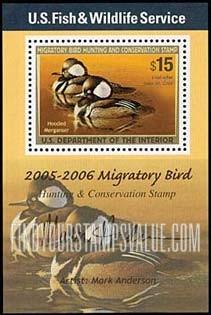 FindYourStampsValue: HOODED MERGANSERS