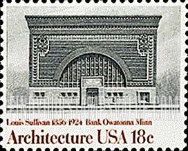 FindYourStampsValue: NATIONAL FARMER'S BANK - American Architecture