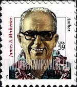 FindYourStampsValue: DISTINGUISHED AMERICANS - James A.Michener, Author