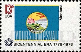 FindYourStampsValue: STATE FLAGS - Montana