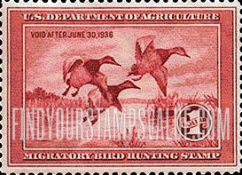 FindYourStampsValue: CANVASBACKS TAKING TO FLIGHT