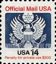 FindYourStampsValue: OFFICIAL MAIL - Great Seal, 14c