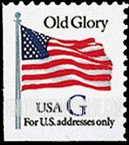 FindYourStampsValue: "G" AND FLAG, Booklet stamp