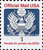 FindYourStampsValue: OFFICIAL MAIL - Great Seal, 1c