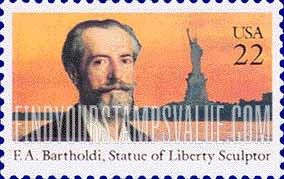 FindYourStampsValue: FREDERIC AUGUSTE BARTHOLDI