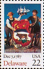 FindYourStampsValue: RATIFICATION OF THE CONSTITUTION BICENTENNIAL - Delaware