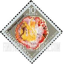 FindYourStampsValue: MINERAL HERITAGE - Petrified wood