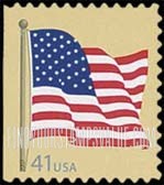 FindYourStampsValue: AMERICAN FLAG, Self-Adhesive Booklet Stamp