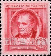 FindYourStampsValue: FAMOUS AMERICAN AUTHORS - James Fenimore Cooper