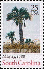 FindYourStampsValue: RATIFICATION OF THE CONSTITUTION BICENTENNIAL - South Carolina