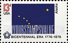 FindYourStampsValue: STATE FLAGS - Alaska