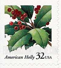 FindYourStampsValue: CHRISTMAS - American Holly, Self-adhesive booklet stamp