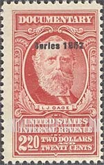 FindYourStampsValue: DOCUMENTARY ISSUE - L.J. Gage