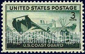 FindYourStampsValue: COAST GUARD - Coast Guard landing Craft and Supply Ship
