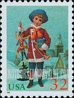 FindYourStampsValue: CHRISTMAS - Child Holding Jumping Jack