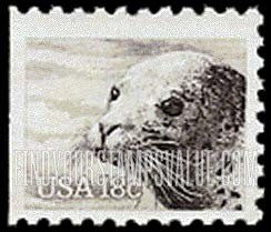 FindYourStampsValue: AMERICAN WILDLIFE - Harbor seal, booklet stamp