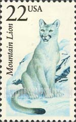 FindYourStampsValue: MOUNTAIN LION - North American Wildlife