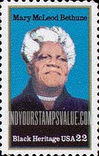 FindYourStampsValue: MARY McLEOD BETHUNE - Black Heritage