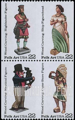 FindYourStampsValue: American Folk Art