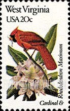 FindYourStampsValue: WEST VIRGINIA - State Birds and Flowers