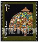 FindYourStampsValue: AMERICAN DESIGN SERIES - Tiffany Lamp, Coil Stamp