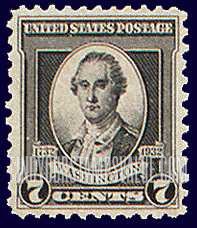 FindYourStampsValue: WASHINGTON BIRTH BICENTENNIAL - Portrait by Trumbull, 1780