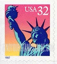 FindYourStampsValue: STATUE OF LIBERTY, Self-Adhesive Booklet stamp