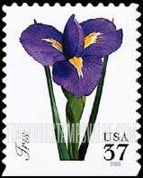FindYourStampsValue: SPRING FLOWERS - Iris, Self-Adhesive Booklet stamp