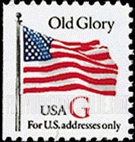 FindYourStampsValue: "G" AND FLAG, Booklet stamp