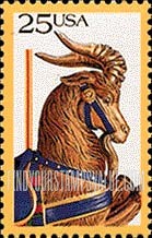 FindYourStampsValue: FOLK ART - Carousel Animals, Goat