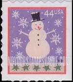 FindYourStampsValue: CHRISTMAS - Snowman, Self-Adhesive Booklet stamp