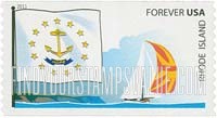 FindYourStampsValue: FLAGS OF OUR NATION - Rhode Island, Self-Adhesive Coil stamp
