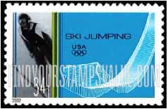 FindYourStampsValue: WINTER OLYMPICS - Sky Jumping, Self-Adhesive stamp
