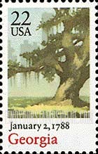 FindYourStampsValue: RATIFICATION OF THE CONSTITUTION BICENTENNIAL - Georgia