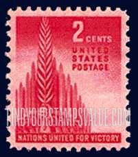 FindYourStampsValue: ALLIED NATIONS - Allegory of Victory