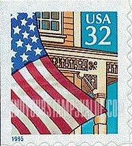 FindYourStampsValue: FLAG OVER PORCH, Self-adhesive Booklet stamp