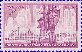 FindYourStampsValue: NEW YORK CITY, 300th ANNIVERSARY