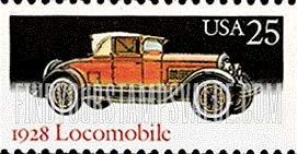 FindYourStampsValue: CLASSIC AUTOMOBILES - 1928 Locomobile, booklet stamp