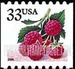 FindYourStampsValue: BERRIES - Raspberries, Self-Adhesive Coil stamp