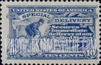 FindYourStampsValue: SPECIAL DELIVERY - Bicycle Messenger