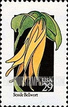 FindYourStampsValue: WILDFLOWERS - Sessile Bellwort