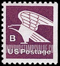 FindYourStampsValue: "B" AND EAGLE, booklet stamp