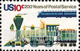 FindYourStampsValue: U.S. POSTAL SERVICE BICENTENNIAL - Old and New Locomotives