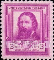 FindYourStampsValue: FAMOUS AMERICAN POETS - James Russell Lowell