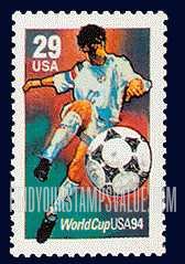 FindYourStampsValue: 1994 WORLD CUP SOCCER CHAMPIONSHIPS