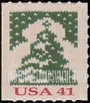 FindYourStampsValue: CHRISTMAS KNITS - Christmas Tree, Self-Adhesive Booklet Stamp