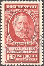 FindYourStampsValue: DOCUMENTARY ISSUE - L.J. Gage