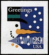 FindYourStampsValue: CHRISTMAS - Snowman, Self-adhesive Booklet stamp