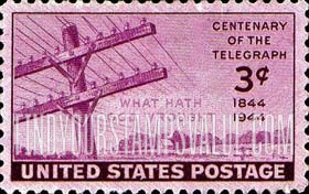 FindYourStampsValue: TELEGRAPH - Telegraph Wires and the First Transmitted Words