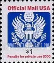 FindYourStampsValue: OFFICIAL MAIL - Great Seal, $1